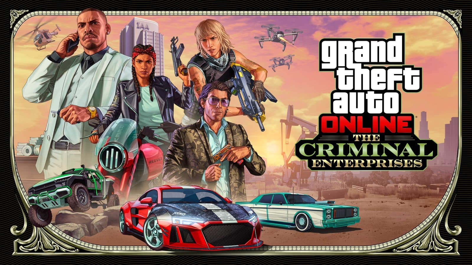 Official GTA Online Criminal Enterprises artwork