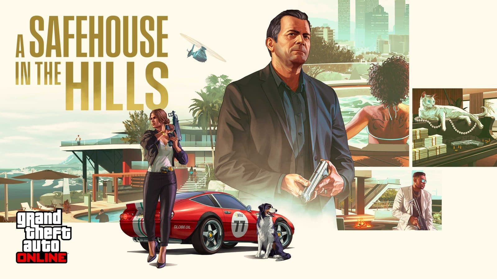 Official GTA Online A Safehouse in the Hills artwork