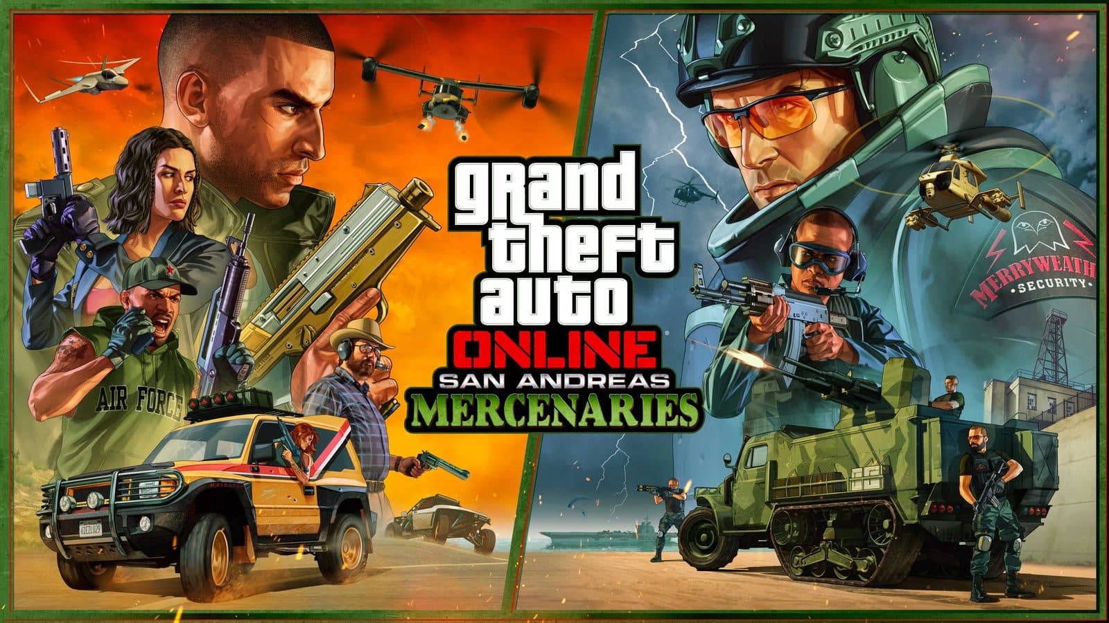 Official GTA Online San Andreas Mercenaries artwork